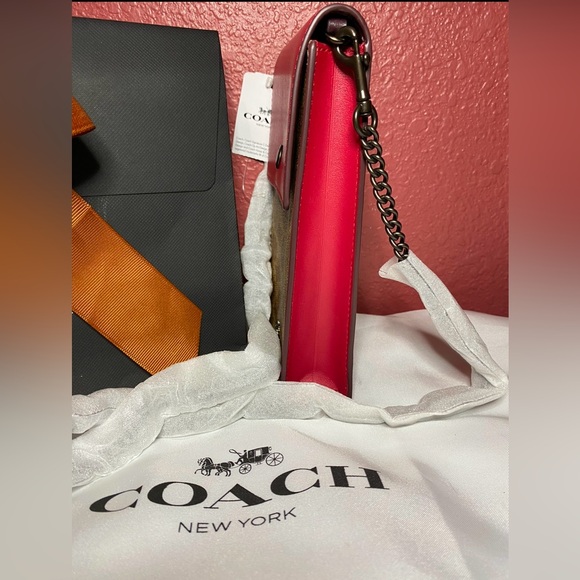 Coach Snap Phone Crossbody In Signature Canvas - Picture 7 of 12